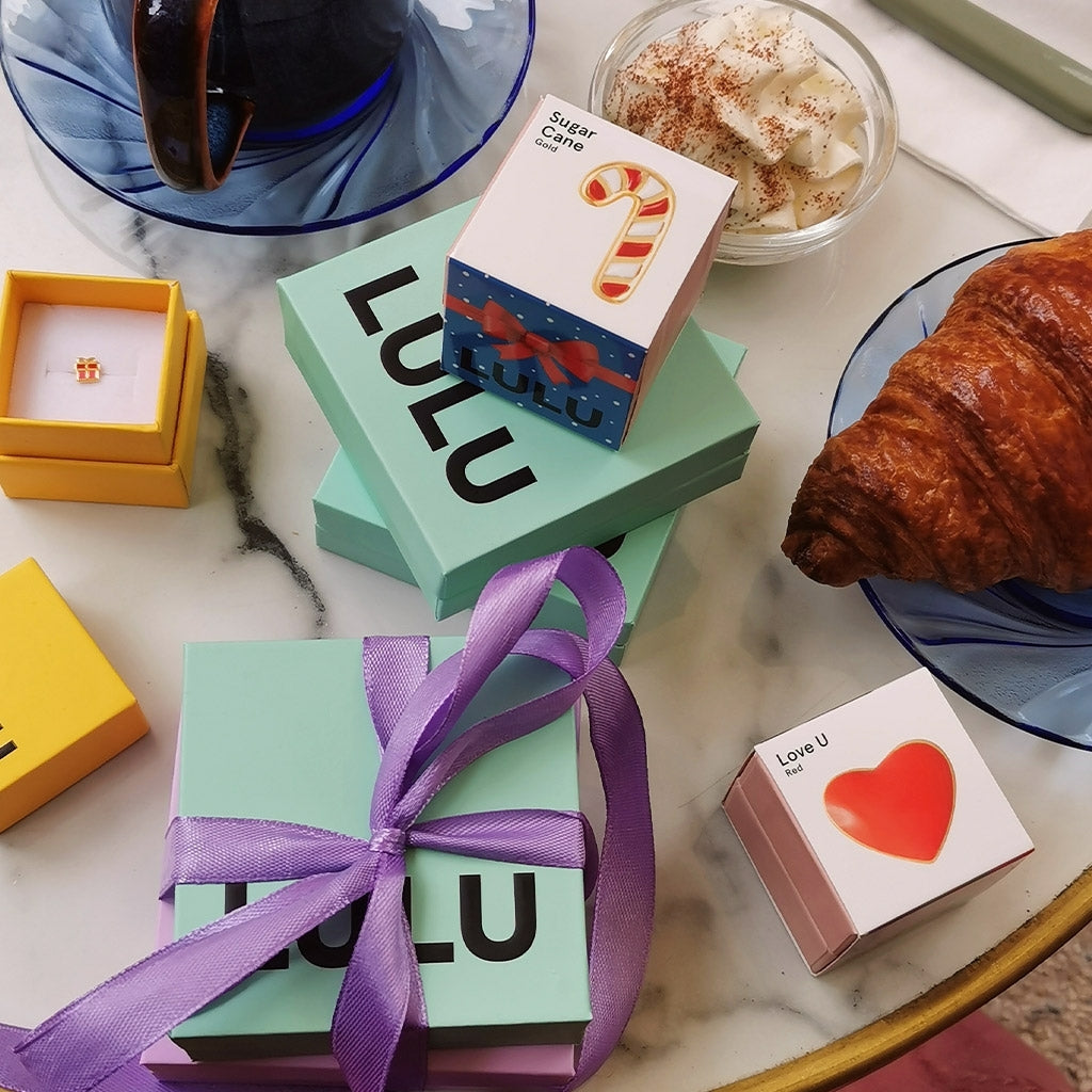 LULU Copenhagen Sugar Cane earring 1 pcs Ear stud, 1 pcs Gold Plated