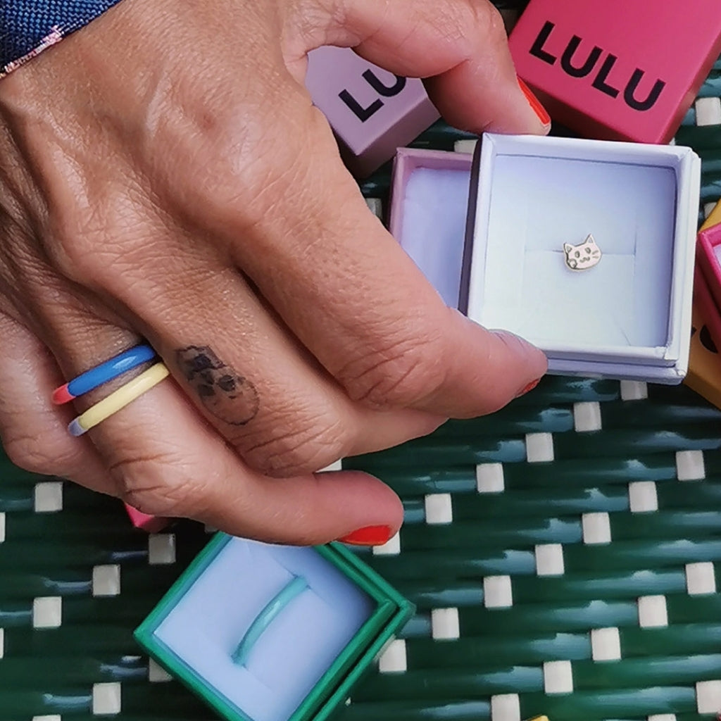 LULU Copenhagen The Cat boucle d'oreille 1 pièce Ear stud, 1 pcs Gold Plated