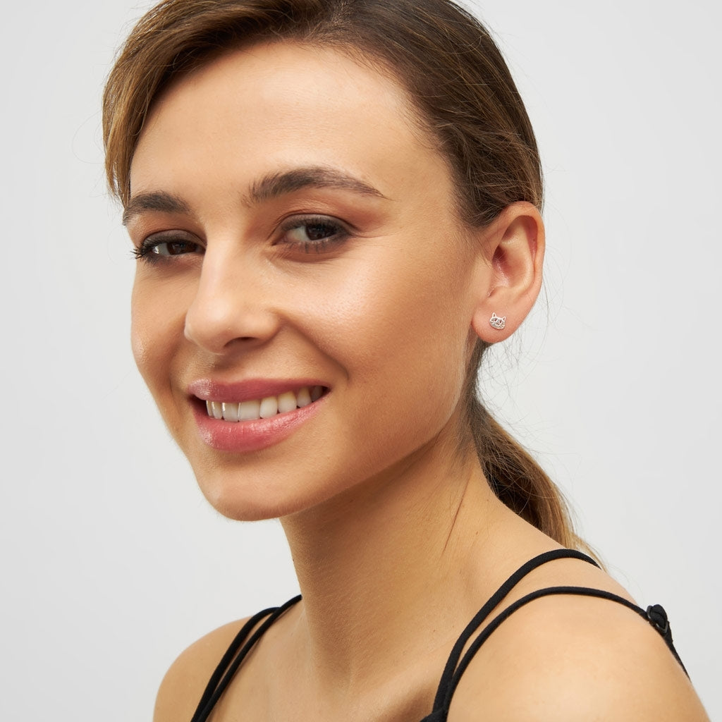 LULU Copenhagen The Cat boucle d'oreille 1 pièce Ear stud, 1 pcs Silver Plated