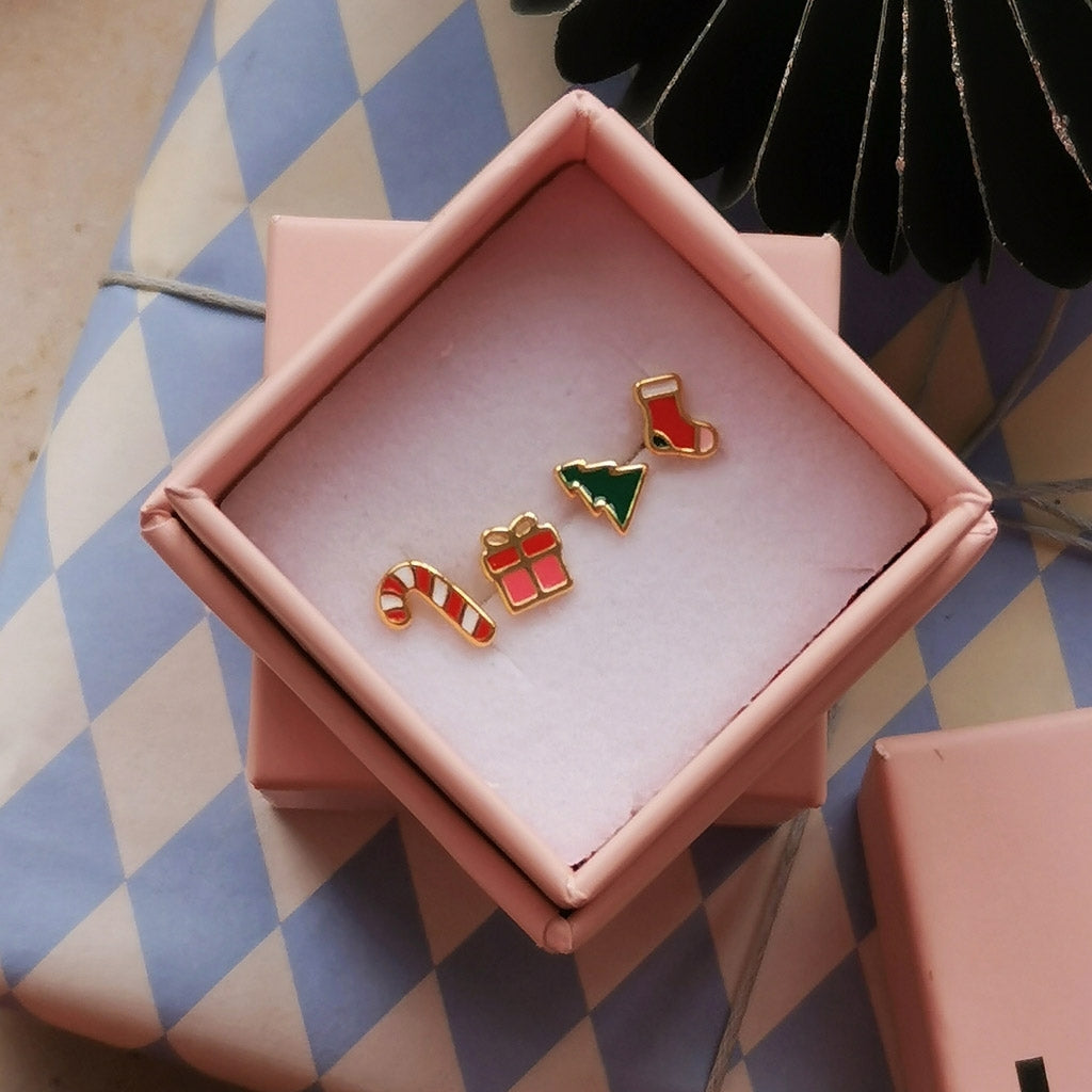 LULU Copenhagen The Green Tree earring 1 pcs Ear stud, 1 pcs Green