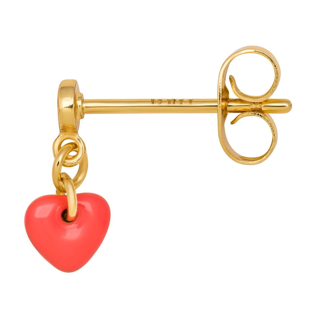 LULU Copenhagen Love U Dangling boucle d'oreille 1 pièce Ear stud, 1 pcs Lipstick Red