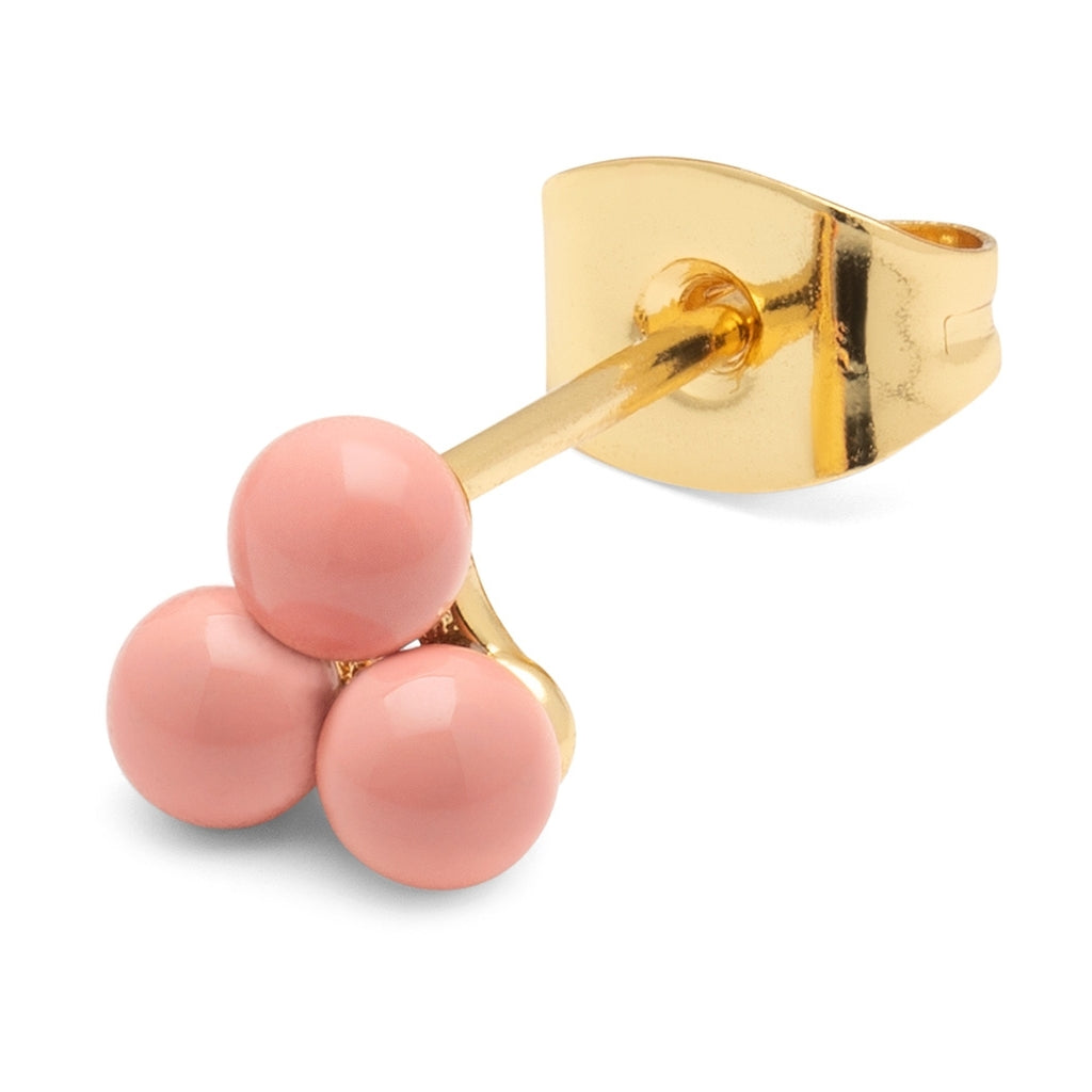 LULU Copenhagen Trio boucle d'oreille 1 pièce Ear stud, 1 pcs Burnt Coral