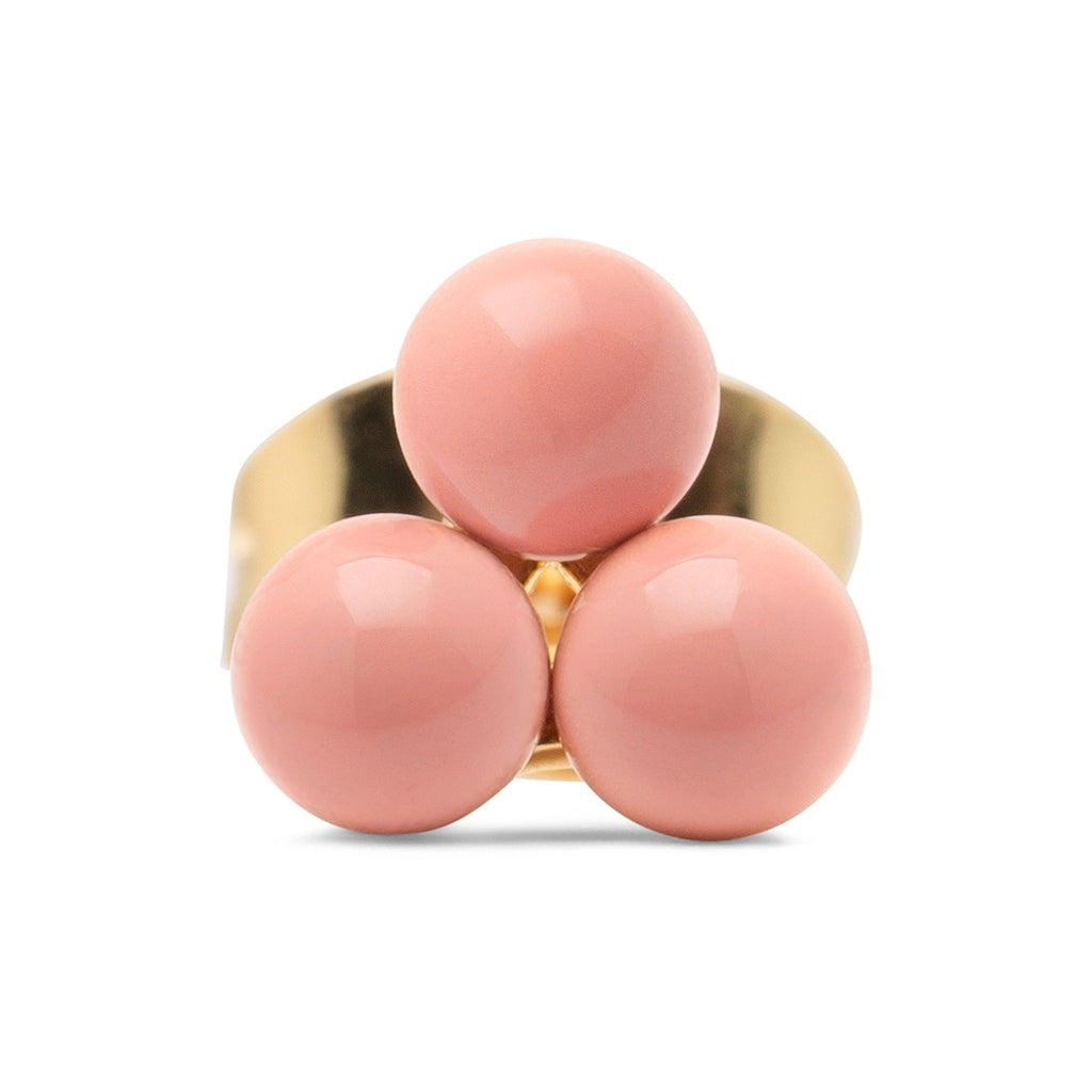 LULU Copenhagen Trio boucle d'oreille 1 pièce Ear stud, 1 pcs Burnt Coral