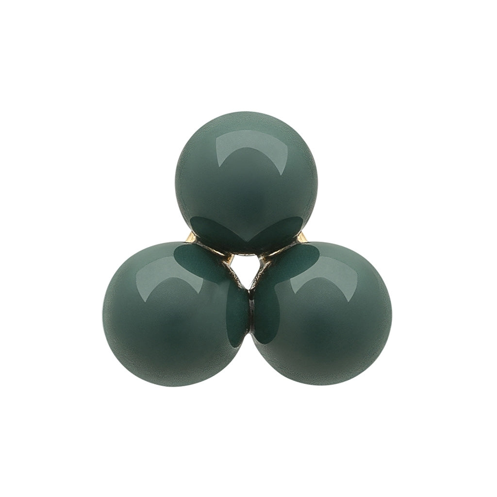 LULU Copenhagen Trio boucle d'oreille 1 pièce Ear stud, 1 pcs North Sea Green