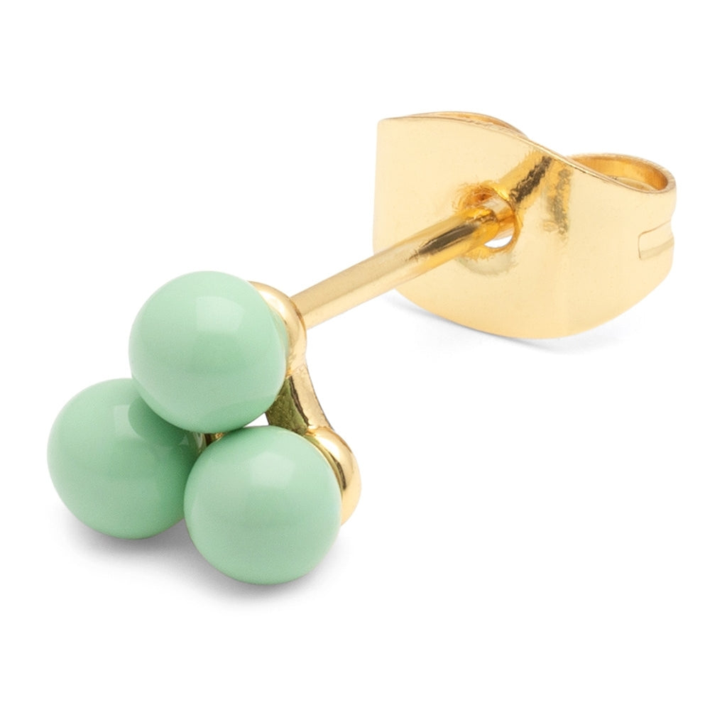LULU Copenhagen Trio boucle d'oreille 1 pièce Ear stud, 1 pcs Seasalt Green