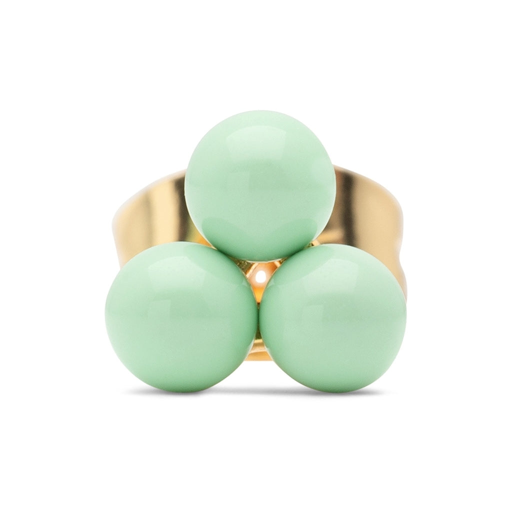 LULU Copenhagen Trio boucle d'oreille 1 pièce Ear stud, 1 pcs Seasalt Green