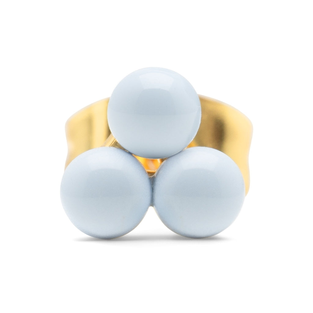 LULU Copenhagen Trio boucle d'oreille 1 pièce Ear stud, 1 pcs Skyride Blue