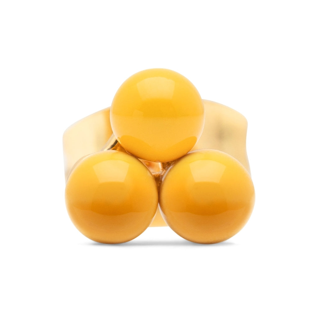 LULU Copenhagen Trio boucle d'oreille 1 pièce Ear stud, 1 pcs Sunflower