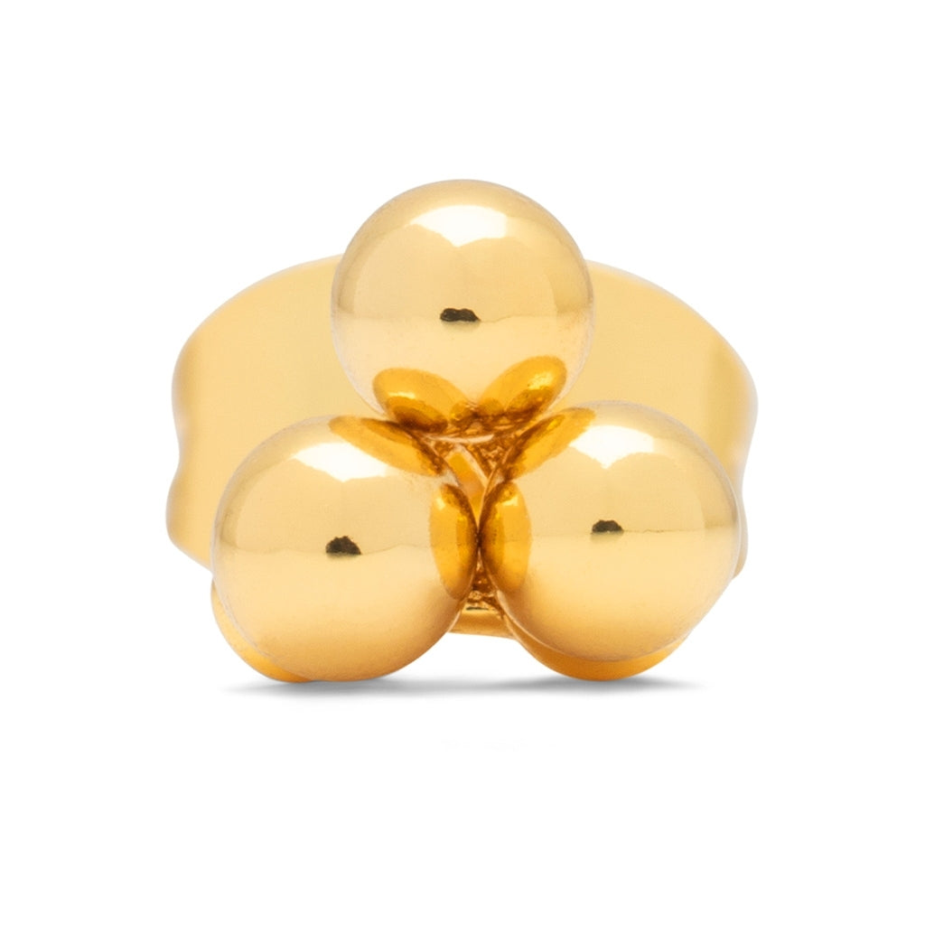 LULU Copenhagen Trio boucle d'oreille 1 pièce Ear stud, 1 pcs Gold Plated