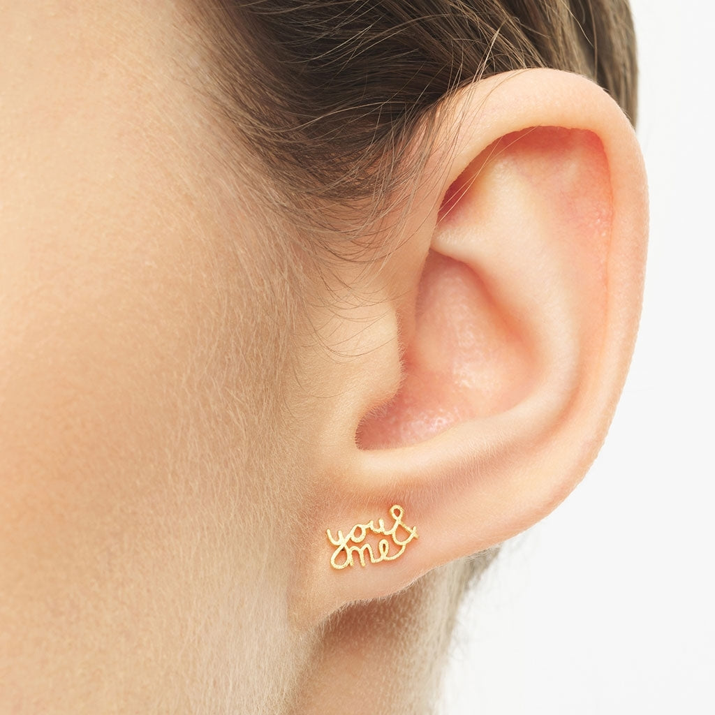 LULU Copenhagen You&Me 1 pièce Ear stud, 1 pcs Gold Plated