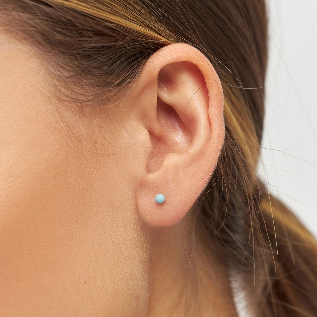 LULU Copenhagen Color Ball boucle d'oreille 1 pièce Ear stud, 1 pcs Light Blue