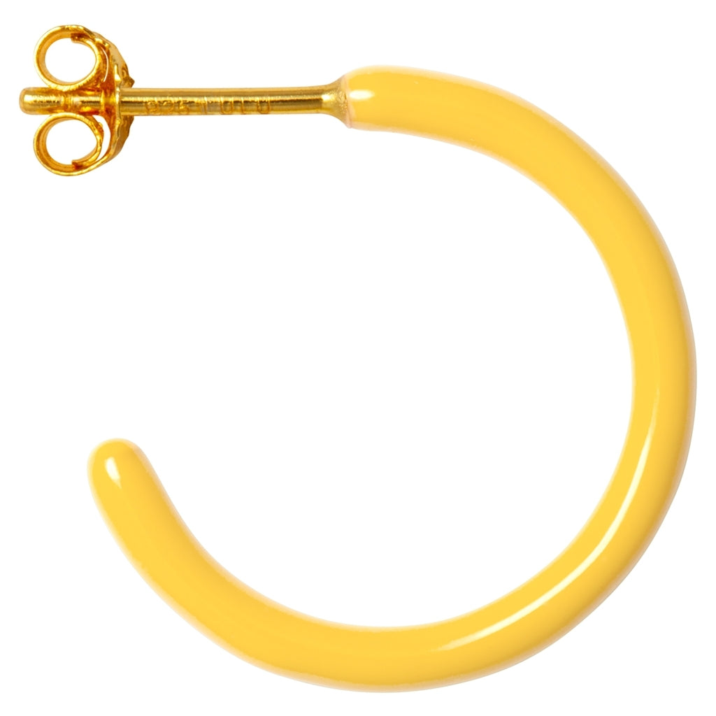LULU Copenhagen Color Hoops Medium paires Hoops Yellow