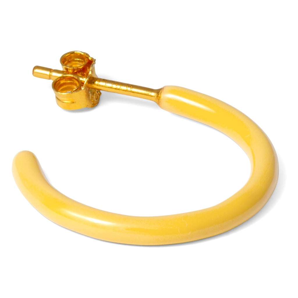 LULU Copenhagen Color Hoops Medium paires Hoops Yellow