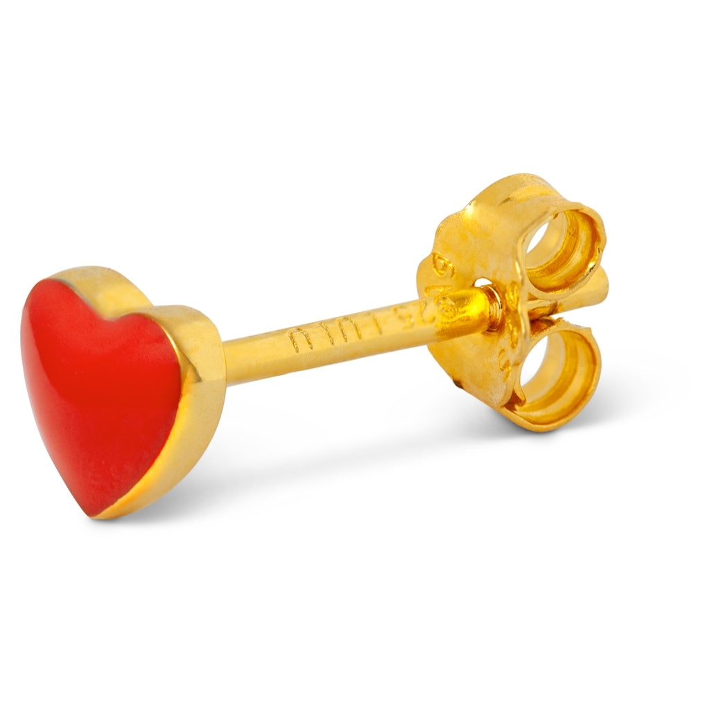 LULU Copenhagen Love U boucle d'oreille 1 pièce Ear stud, 1 pcs Red