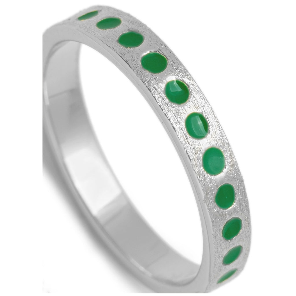 LULU Copenhagen Pattern Ring argent Rings Light Green