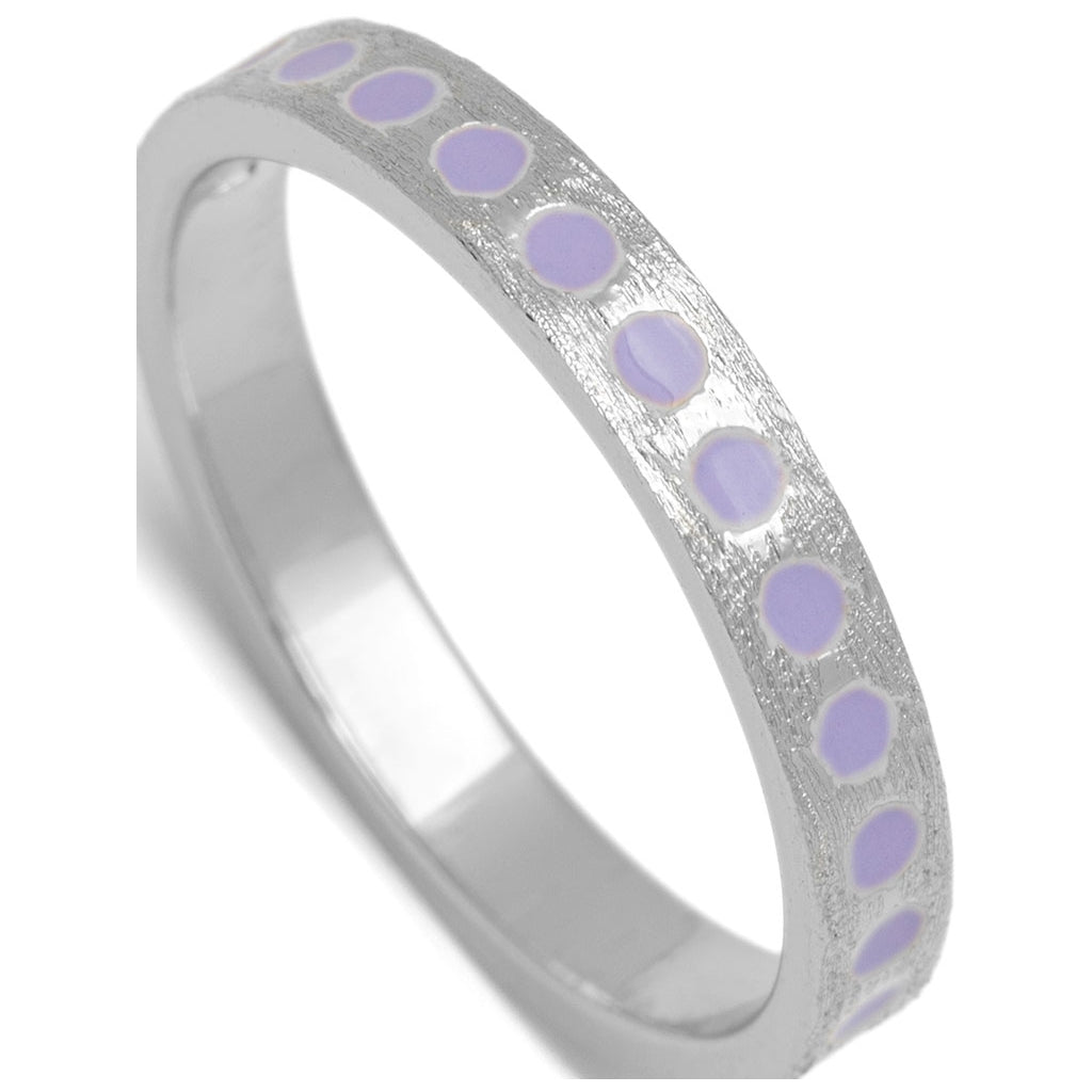 LULU Copenhagen Pattern Ring argent Rings Purple