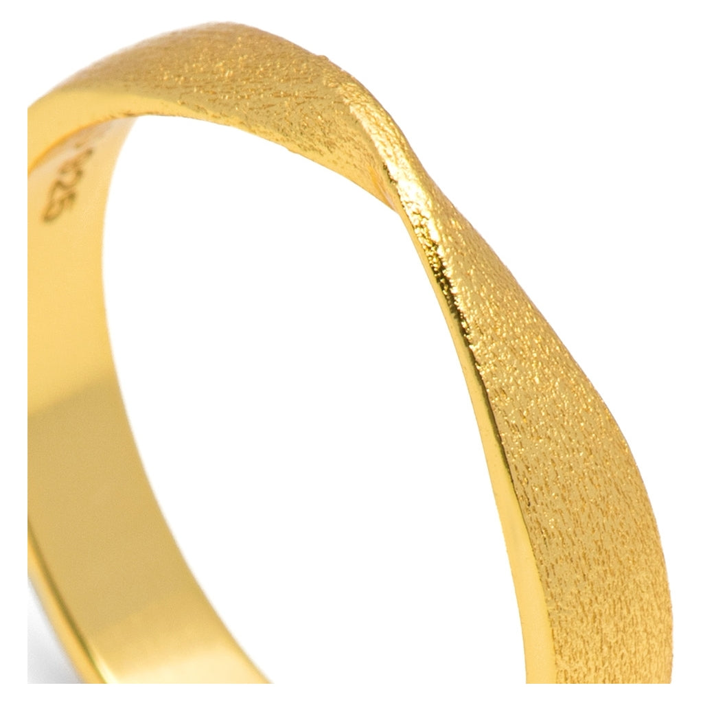 LULU Copenhagen 180 Bague brossé Rings Gold Plated