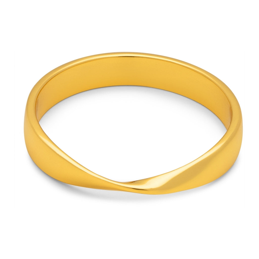LULU Copenhagen 180 Bague brillant Rings Gold Plated