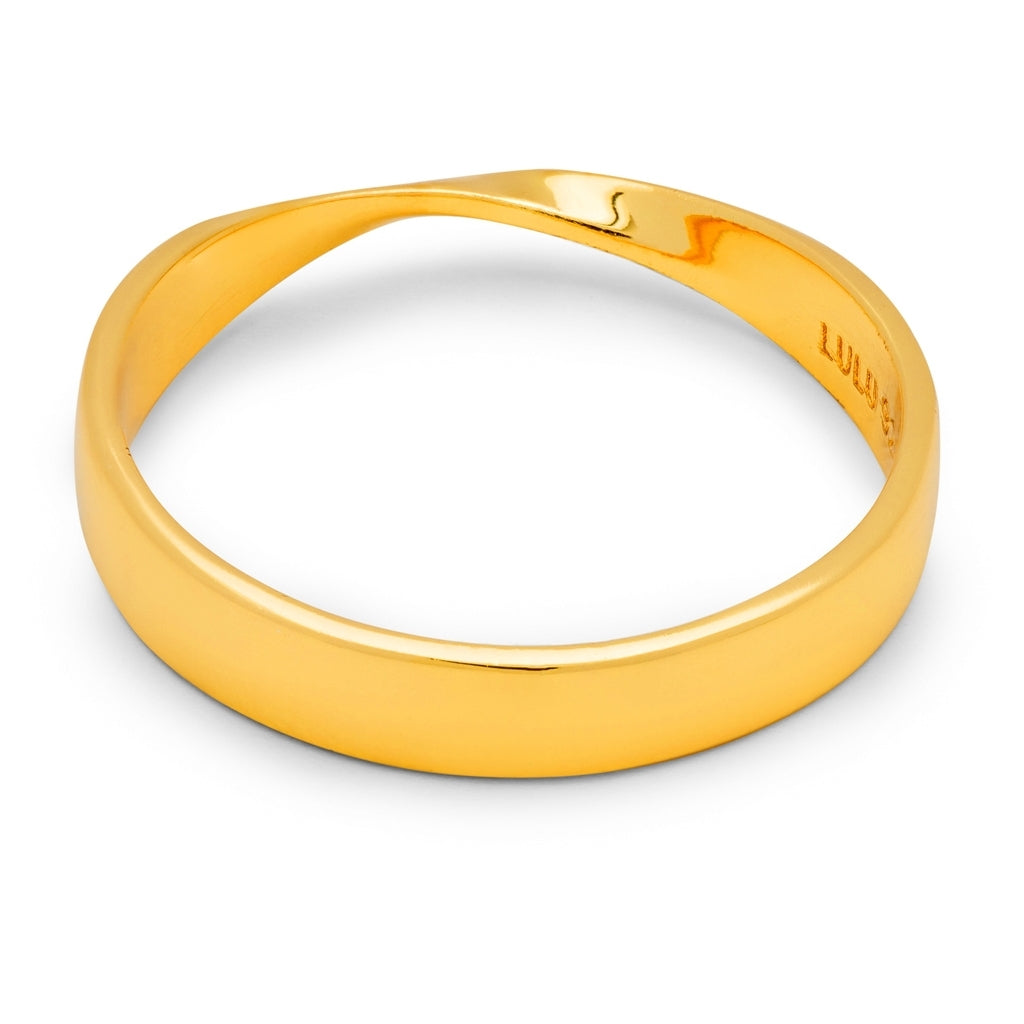 LULU Copenhagen 180 Bague brillant Rings Gold Plated