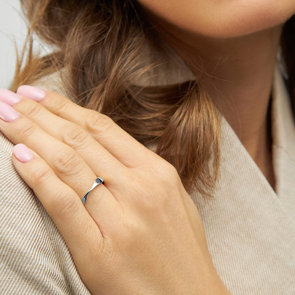 LULU Copenhagen 180 Bague brillant Rings Silver