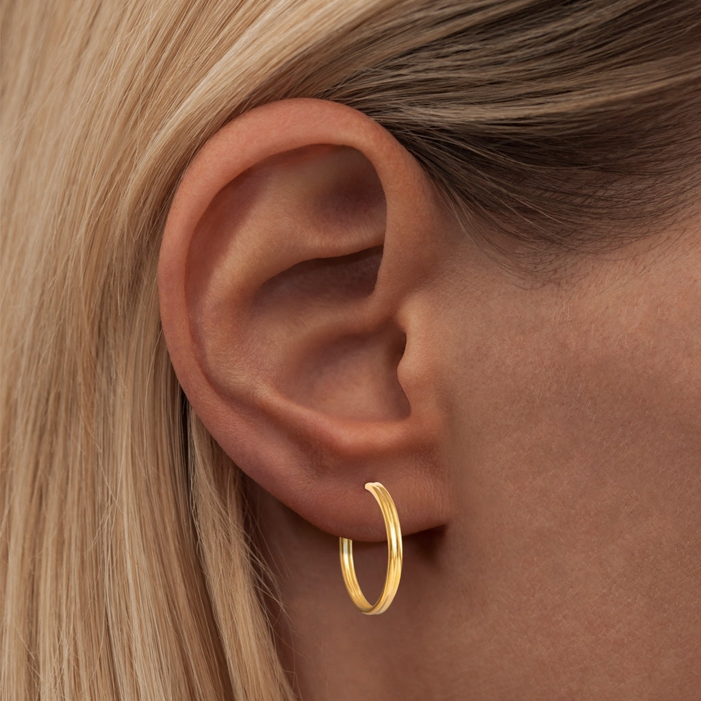 LULU Copenhagen 2for1 Medium Hoops Paire Hoops