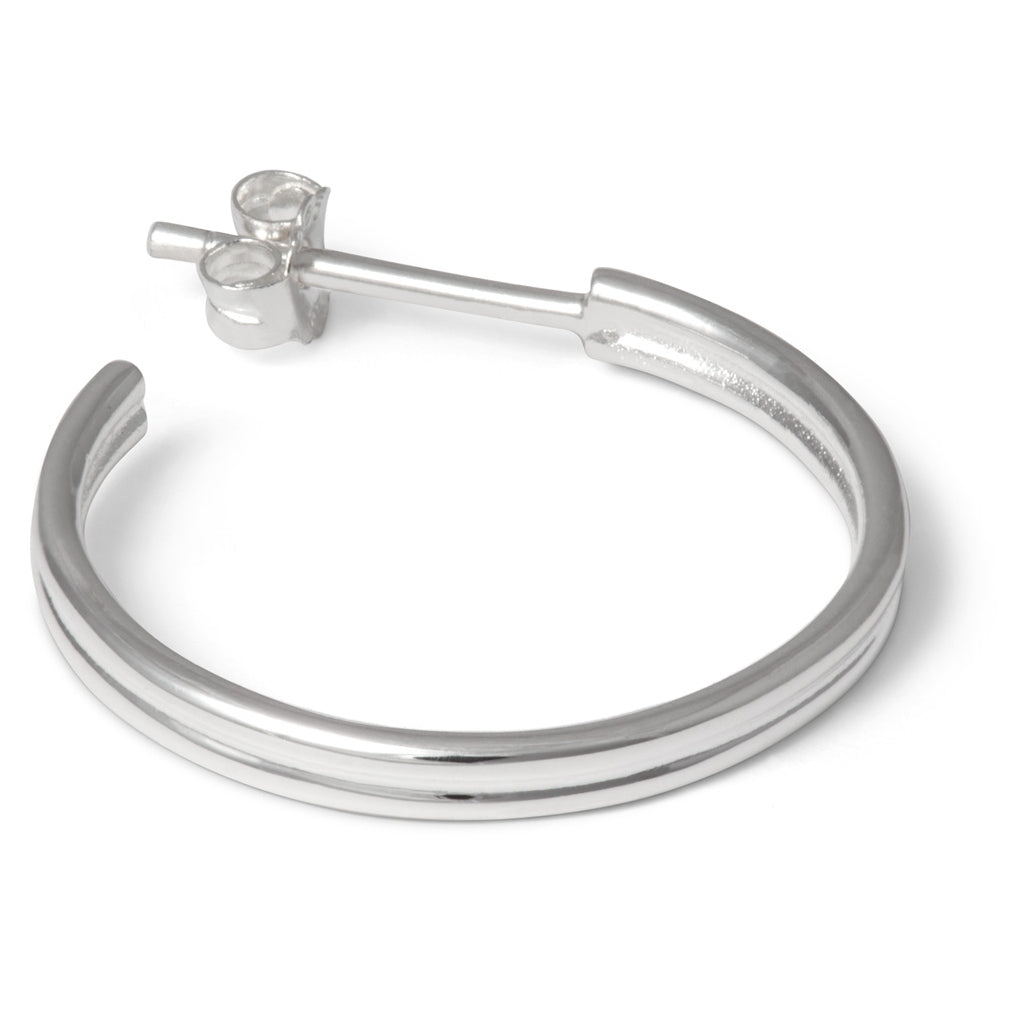 LULU Copenhagen 2for1 medium Hoops Paire Hoops Silver