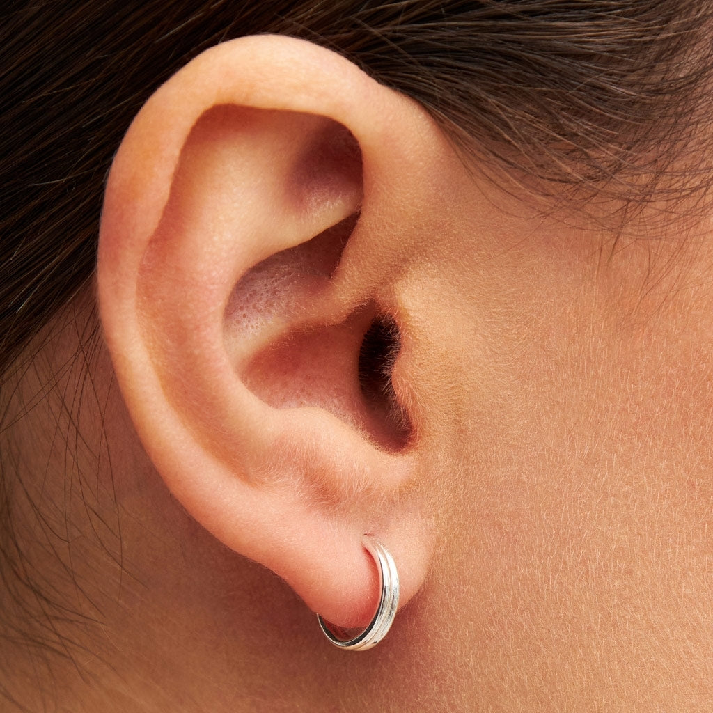 LULU Copenhagen 2for1 Small Hoops Paire Hoops Silver