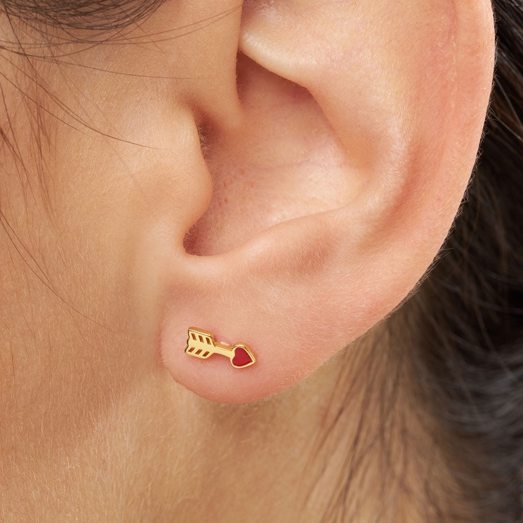 LULU Copenhagen Amor boucle d'oreille 1 pièce Ear stud, 1 pcs Gold Plated