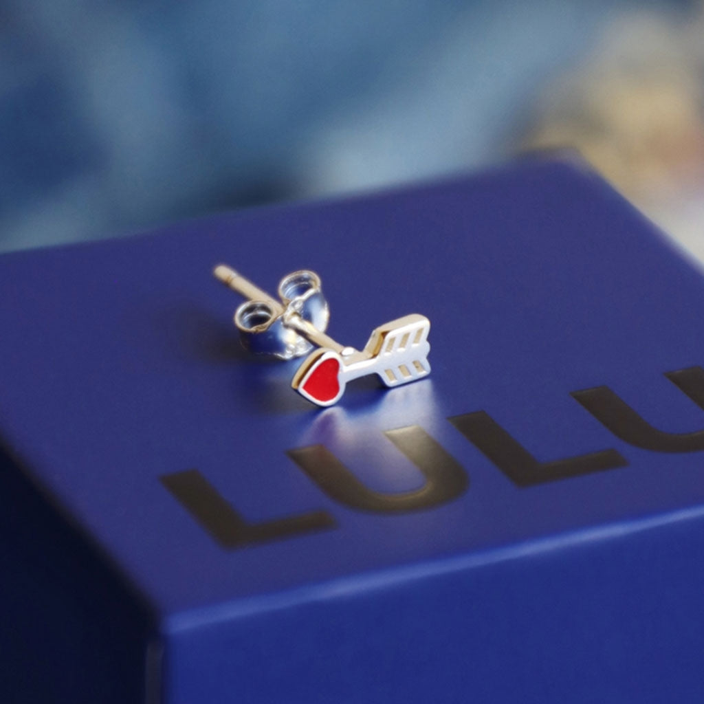 LULU Copenhagen Amor boucle d'oreille 1 pièce Ear stud, 1 pcs Silver
