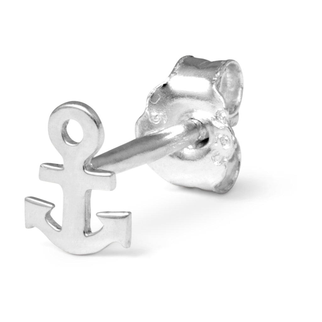 LULU Copenhagen Anchor boucle d'oreille 1 pièce Ear stud, 1 pcs Silver