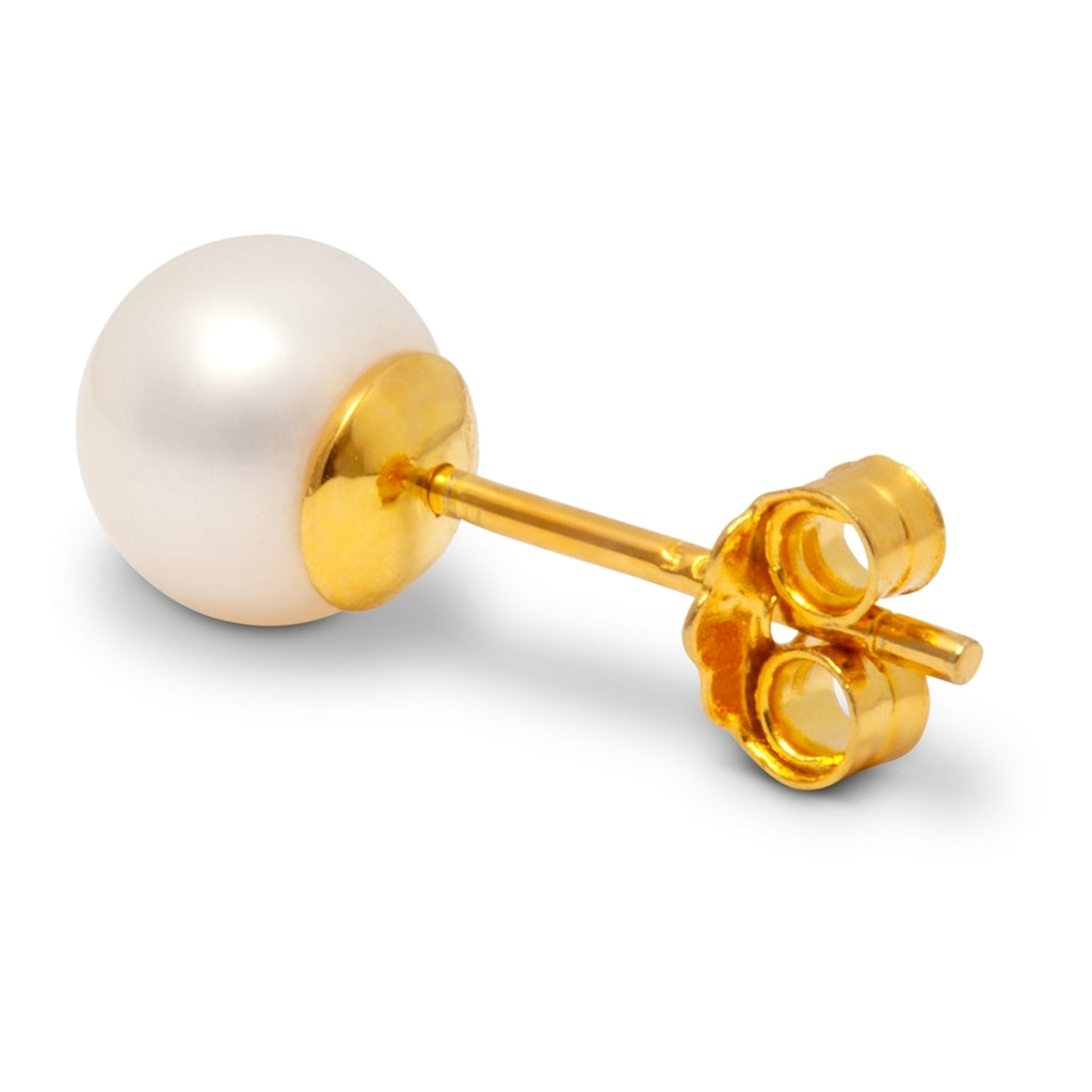 LULU Copenhagen Ball Large Pearl boucle d'oreille 1 pièce Ear stud, 1 pcs Gold Plated