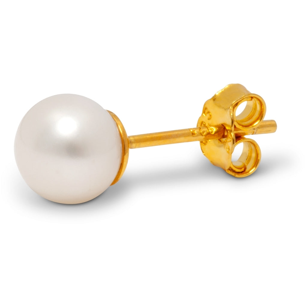 LULU Copenhagen Ball Large Pearl boucle d'oreille 1 pièce Ear stud, 1 pcs Gold Plated