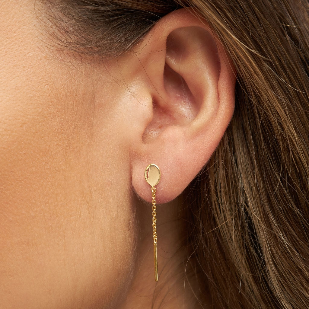 LULU Copenhagen Balloon boucle d'oreille 1 pièce Ear stud, 1 pcs Gold Plated