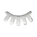 Blink boucle d'oreille 1 pièce brossé - Silver