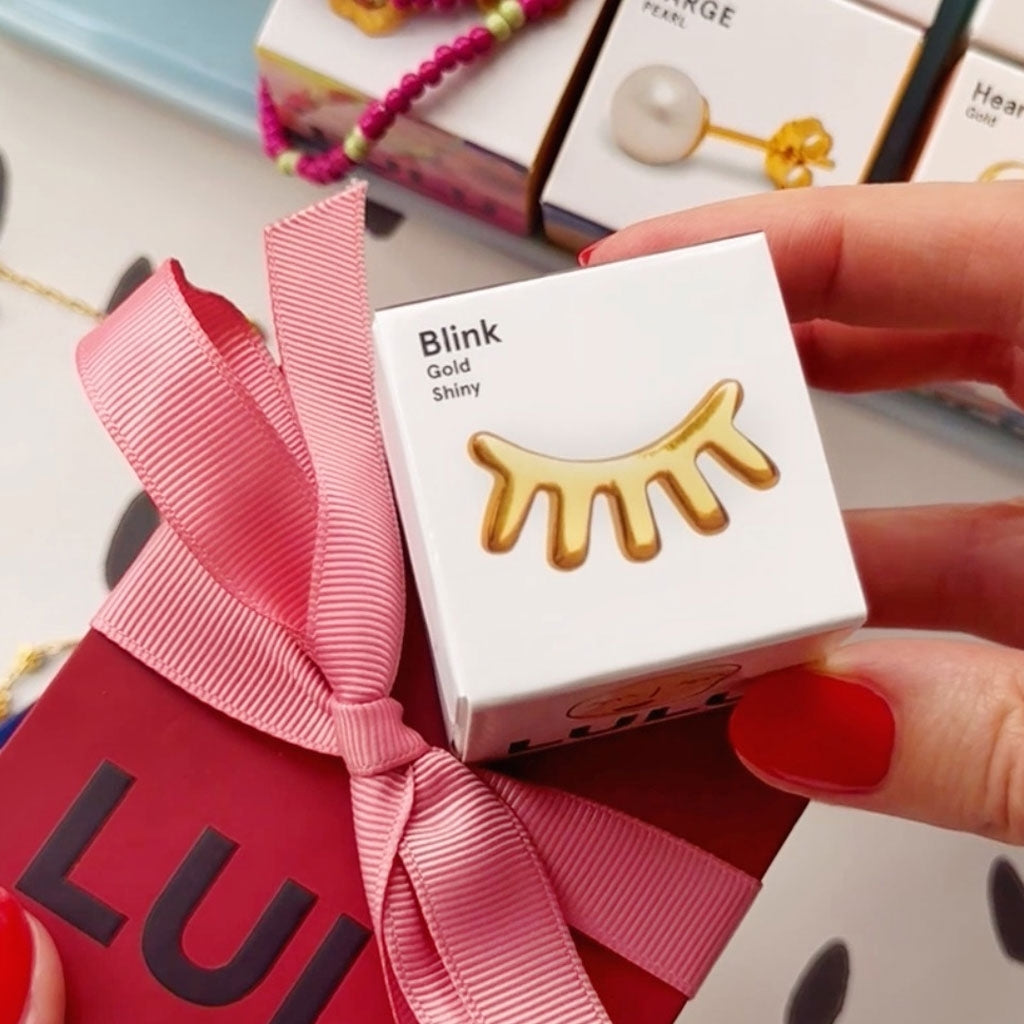 LULU Copenhagen Blink boucle d'oreille 1 pièce brillant Ear stud, 1 pcs Gold Plated
