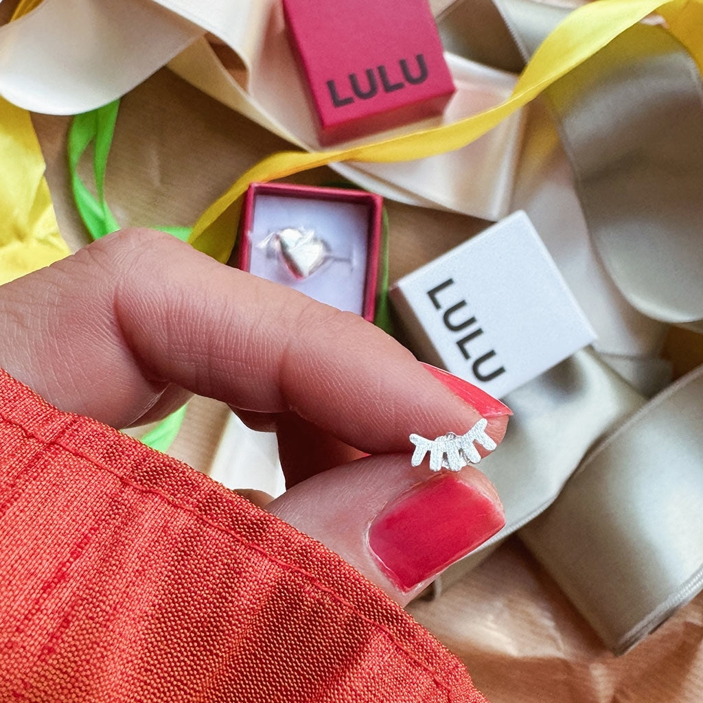 LULU Copenhagen Blink boucle d'oreille 1 pièce brossé Ear stud, 1 pcs Silver