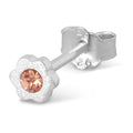 Blomst boucle d'oreille 1 pièce - Peach