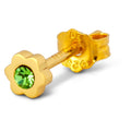 Blomst Brillant boucle d'oreille 1 pièce - Light Green
