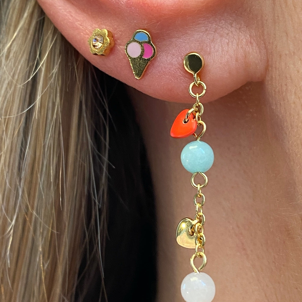 LULU Copenhagen Blomst boucle d'oreille 1 pièce Ear stud, 1 pcs