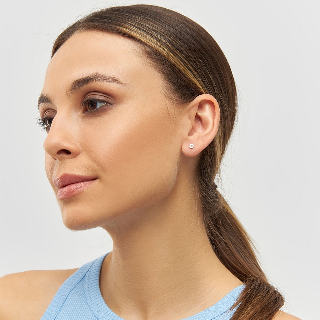 LULU Copenhagen Blomst boucle d'oreille 1 pièce Ear stud, 1 pcs Peach