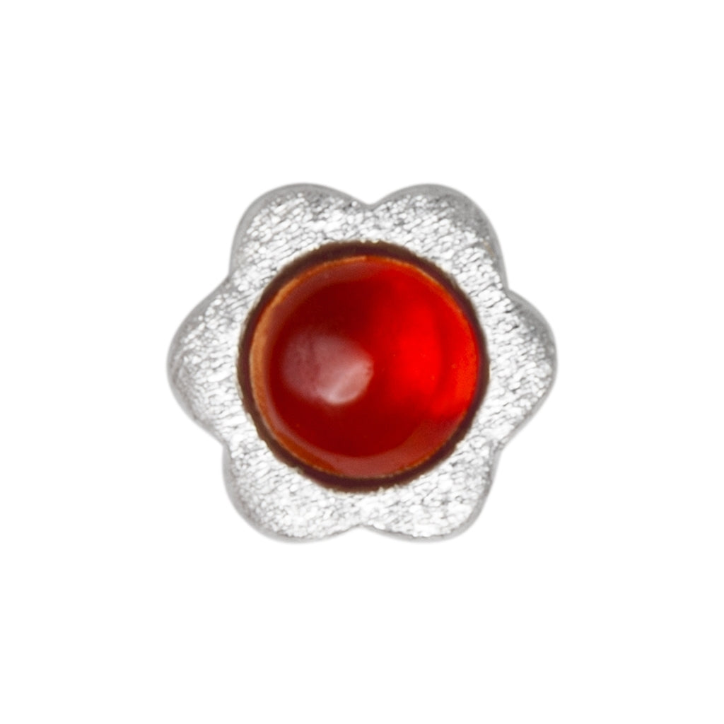 LULU Copenhagen Blomst boucle d'oreille 1 pièce Ear stud, 1 pcs Red Agate