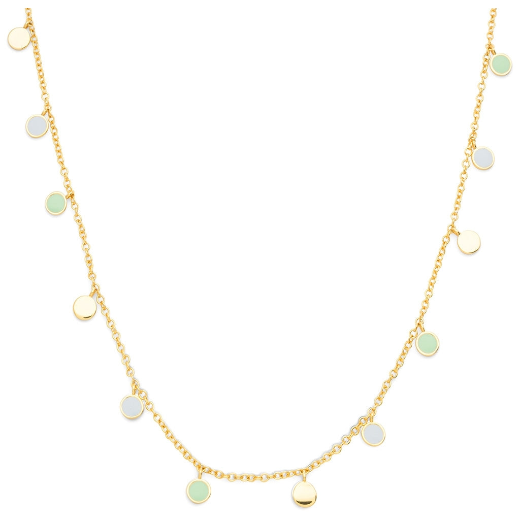 LULU Copenhagen Boho Collier Necklaces Skyride Blue/Seasalt Green