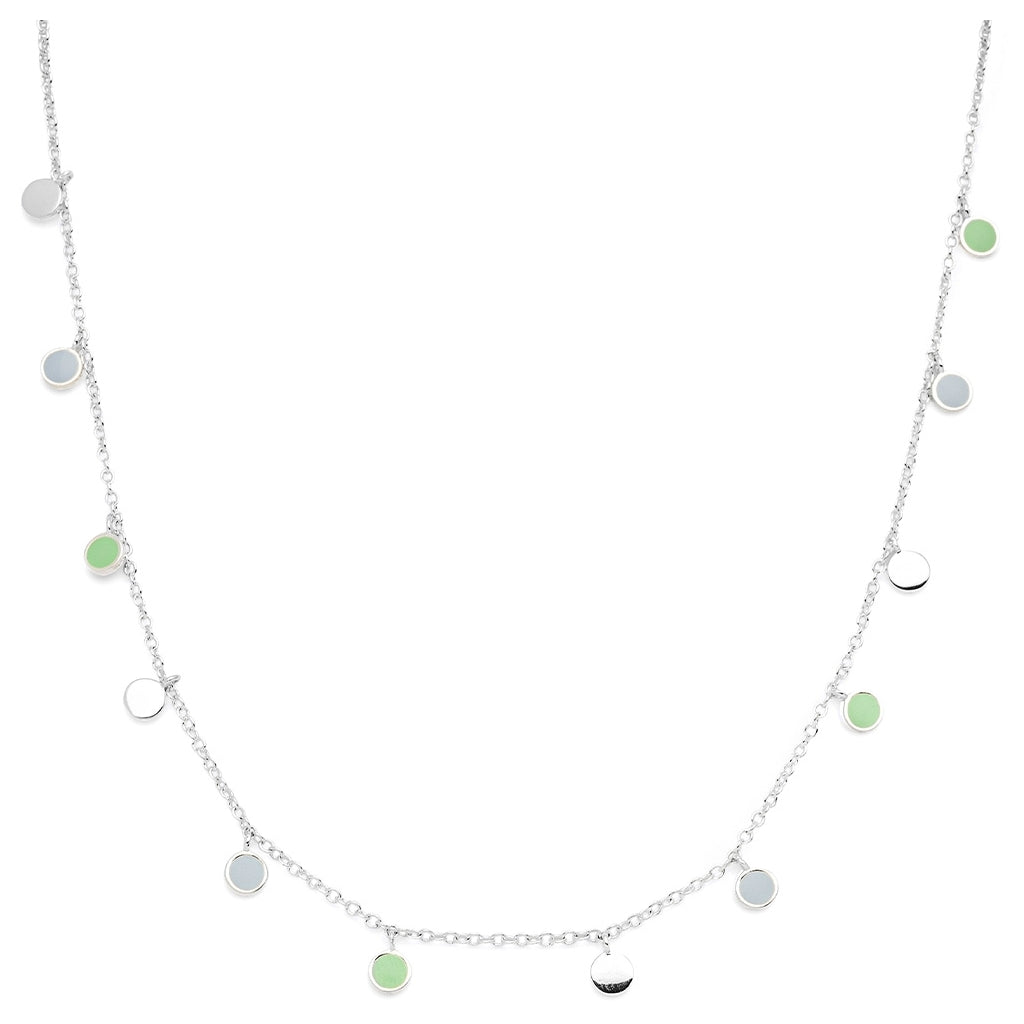 LULU Copenhagen Boho Collier Necklaces Skyride Blue/Seasalt Green