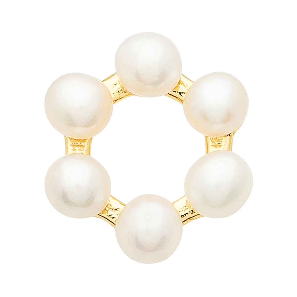 LULU Copenhagen Bouquet Circle earring 1 pcs Ear stud, 1 pcs Gold Plated