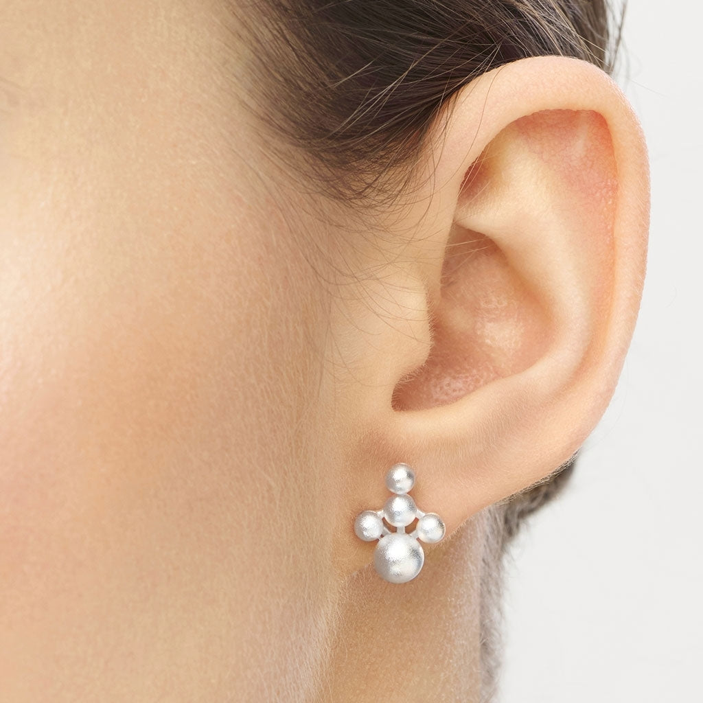 LULU Copenhagen Bouquet Cloud boucle d'oreille 1 pièce Ear stud, 1 pcs Silver Plated