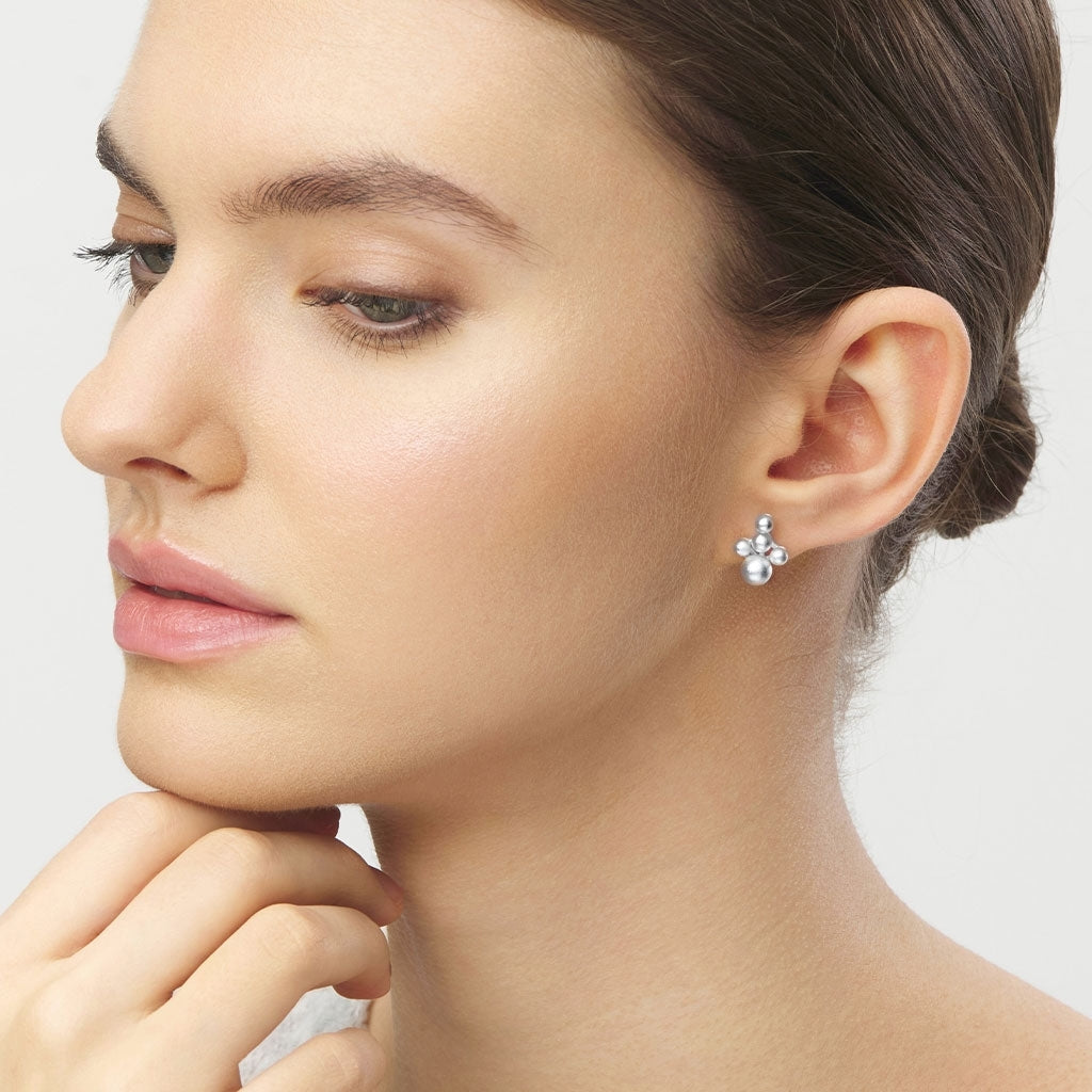 LULU Copenhagen Bouquet Cloud boucle d'oreille 1 pièce Ear stud, 1 pcs Silver Plated