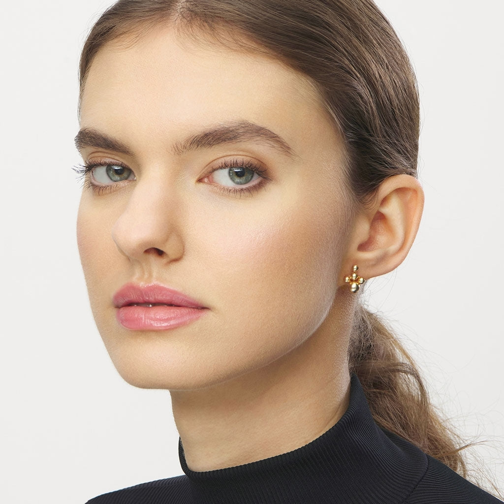 LULU Copenhagen Bouquet Cloud boucle d'oreille 1pièce Ear stud, 1 pcs Gold Plated