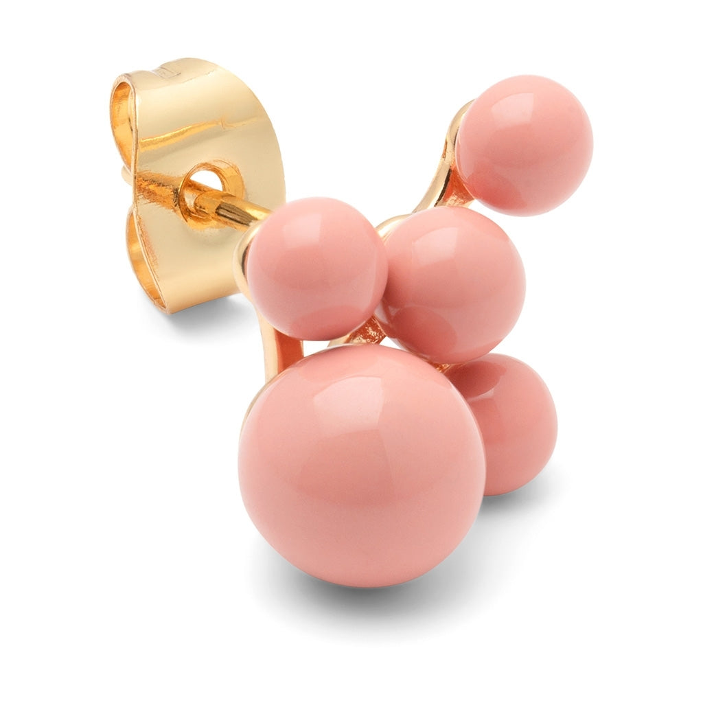 LULU Copenhagen Bouquet Cloud earring 1 pièce Ear stud, 1 pcs Burnt Coral