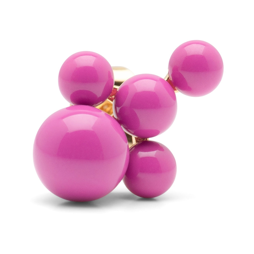 LULU Copenhagen Bouquet Cloud earring 1 pièce Ear stud, 1 pcs Electric Fuchsia Pink