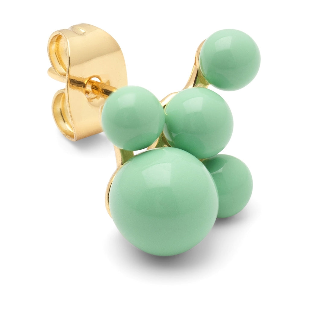 LULU Copenhagen Bouquet Cloud earring 1 pièce Ear stud, 1 pcs Seasalt Green